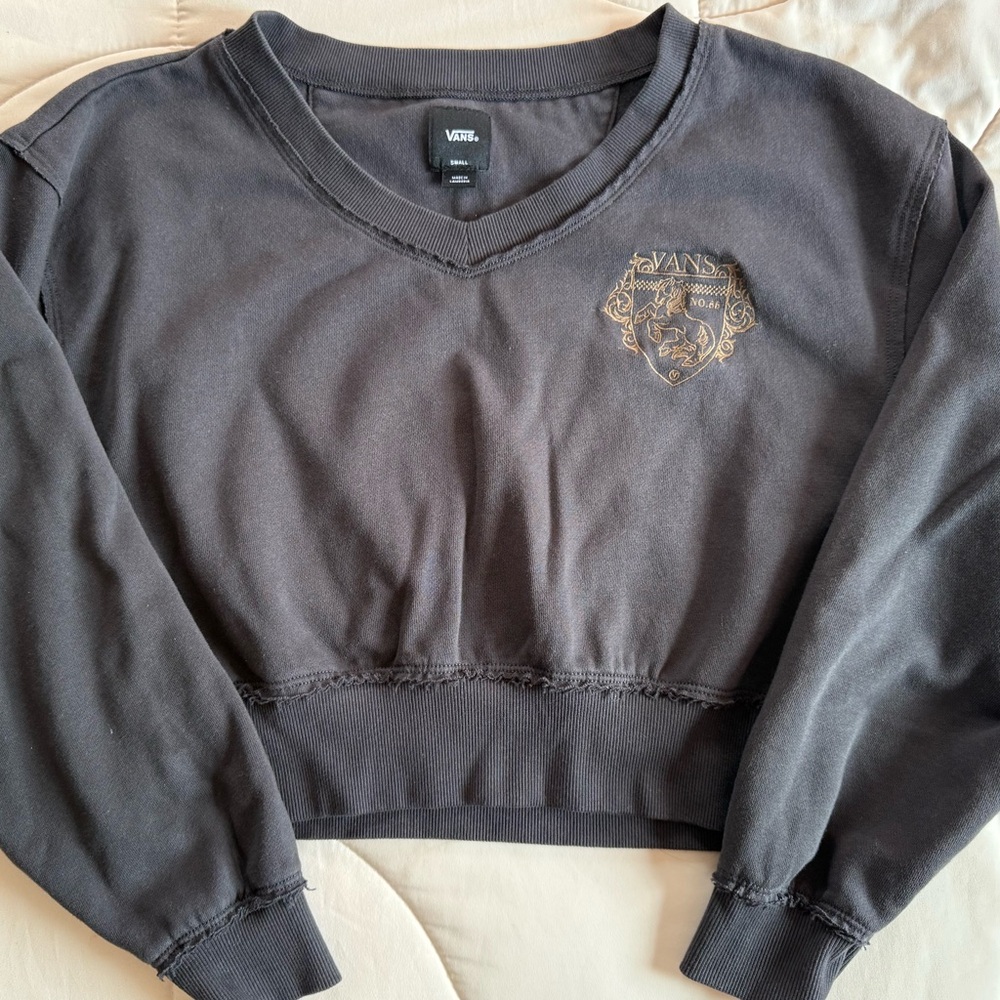 Vans Grey Cropped Sweater